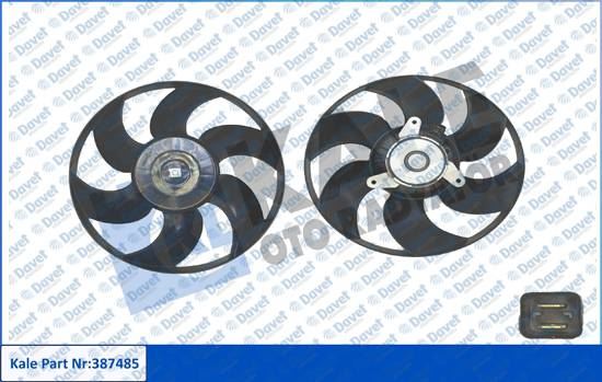 KALE 387485 Fan Motoru Peugeot Partner Citroen Berlingo Xsara 1.1 1.4 1.6 1.8 2.0 96>08 (120w 2200 Rpm-12v)